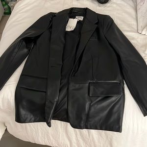Zara leather jacket
